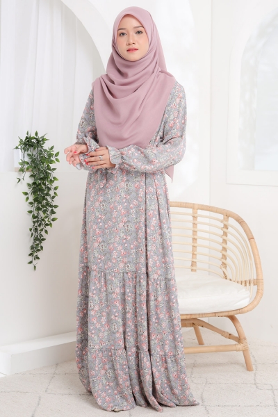 Pretty Dress in Blue Grey